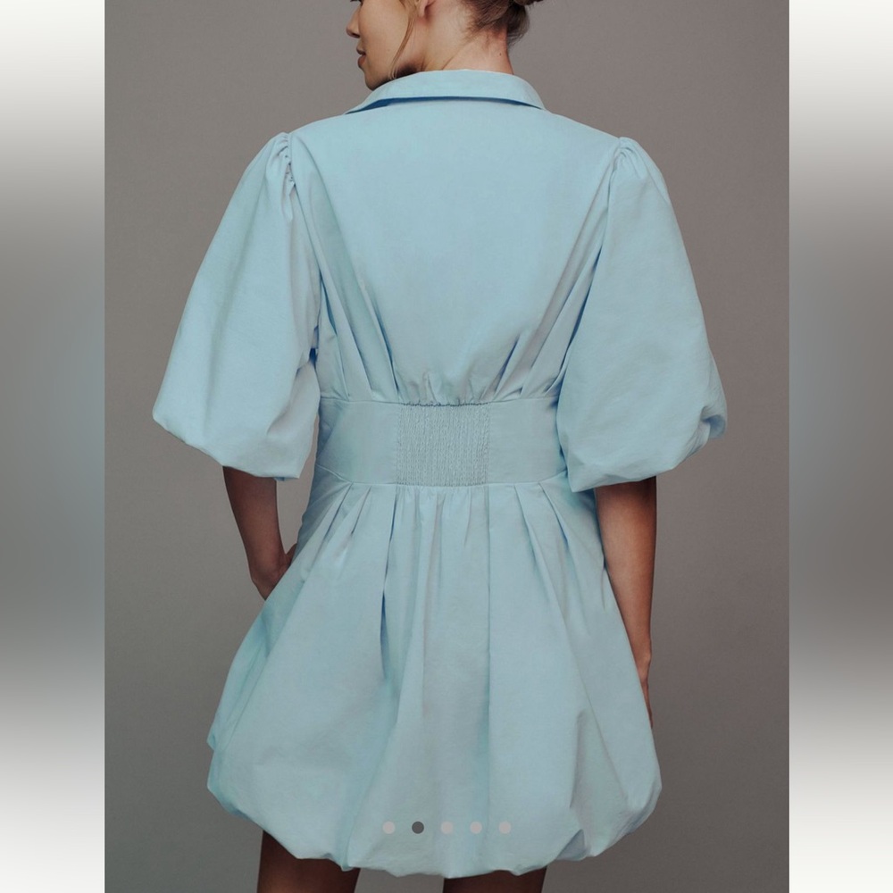 Collared Bubble Mini Dress - Picture 2 of 3